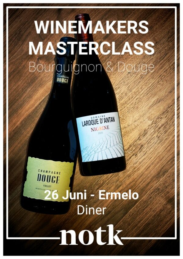 Ticket - Winemakers Masterclass & Diner - 26 Juni - Diner