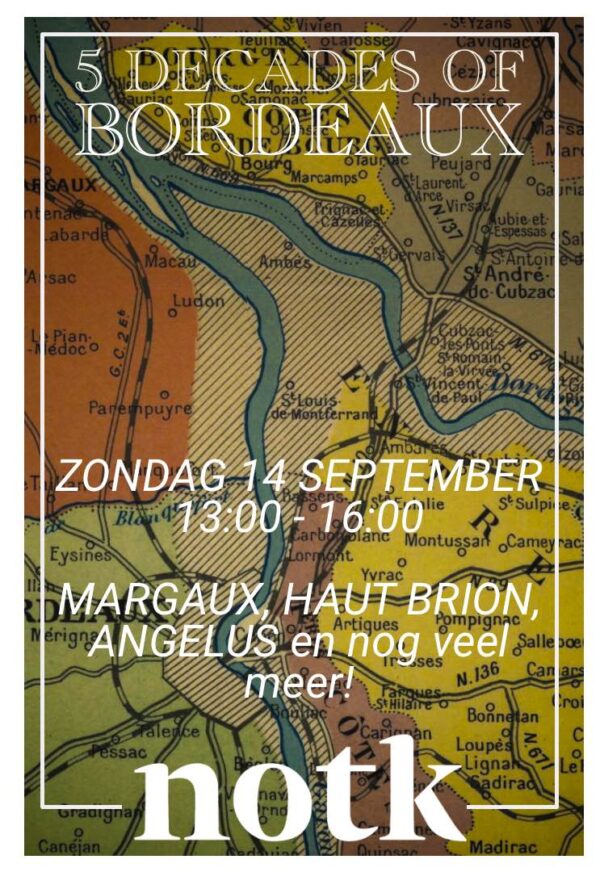 Ticket - DEEP DIVE - 5 DECADES OF BORDEAUX - Zondag 14 September 13:00-16:00