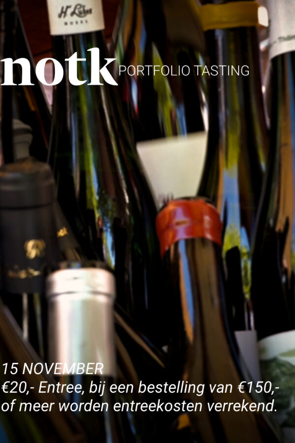 Ticket - Portfolio Tasting NOTK @ Deliplein 15 November Timeslot: 12:00 - 14:30